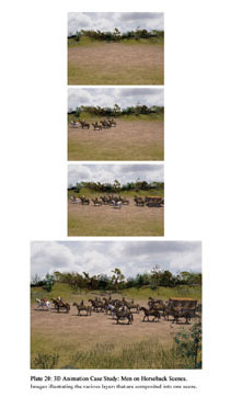 Plate 20 Thumbnail: 3D Animation Case Study: Men on Horseback Scenes